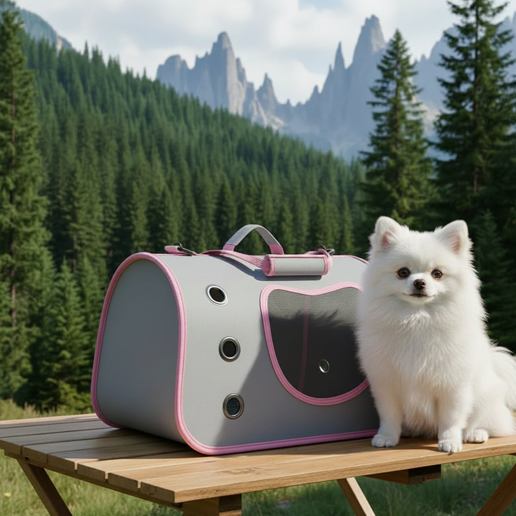 Sac de transport pliable à épaule pour chat et petit chien
