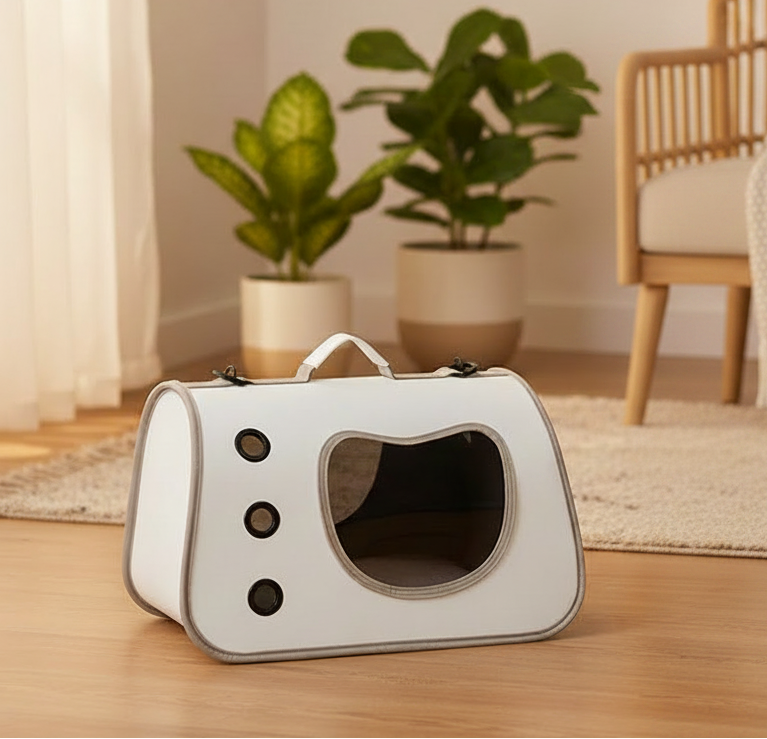 Sac de transport pliable à épaule pour chat et petit chien