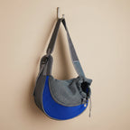 Sac à bandoulière avec filet respirant pour chat et petit chien