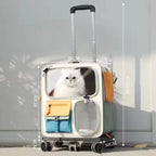 Sac de transport à roulettes pour grand chat et petit chien