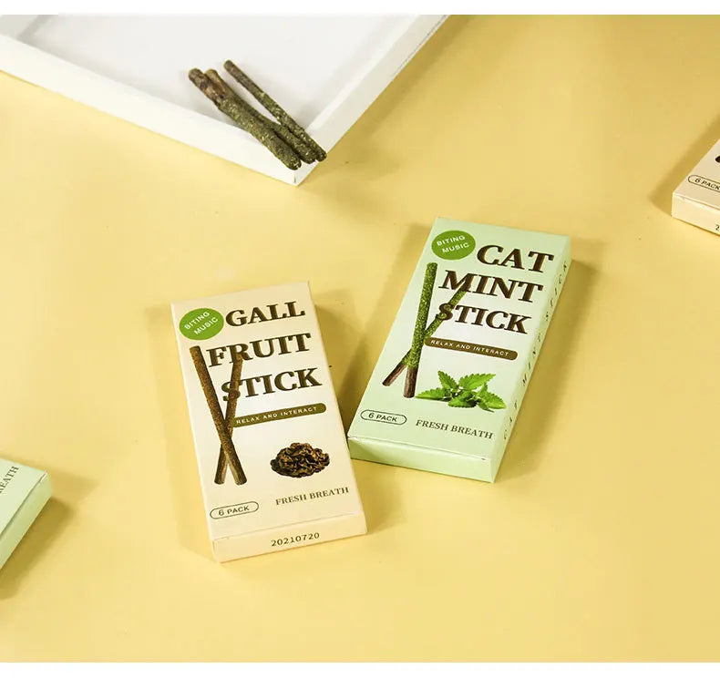 Entdecker-Set mit 6 Kauhölzern für Katzen