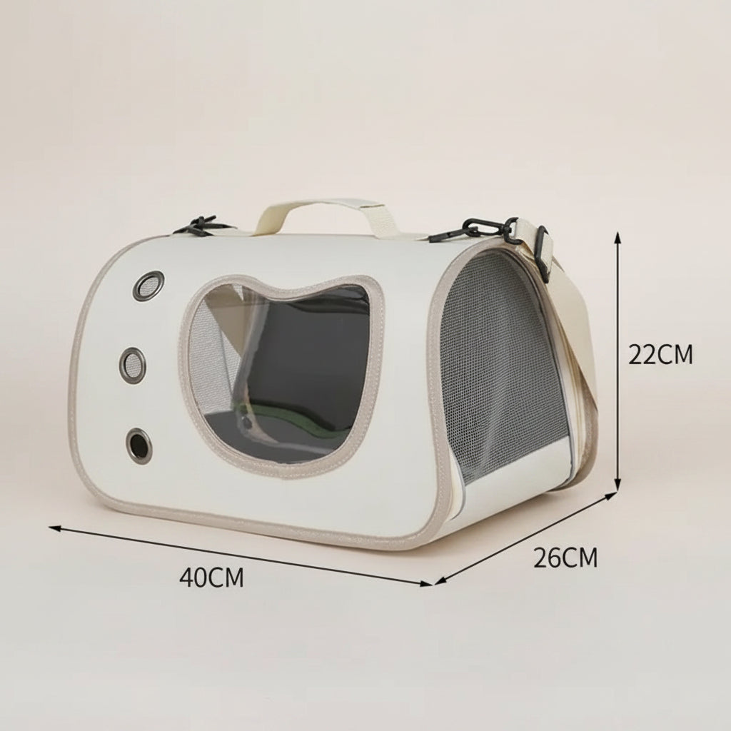 Sac de transport pliable à épaule pour chat et petit chien