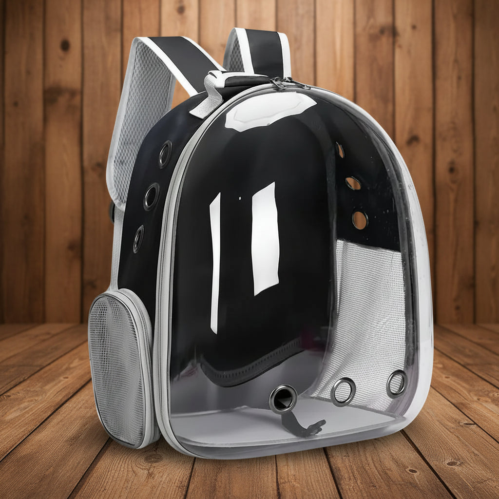 Sac à dos capsule spatiale avec hublot pour chat et petit chien