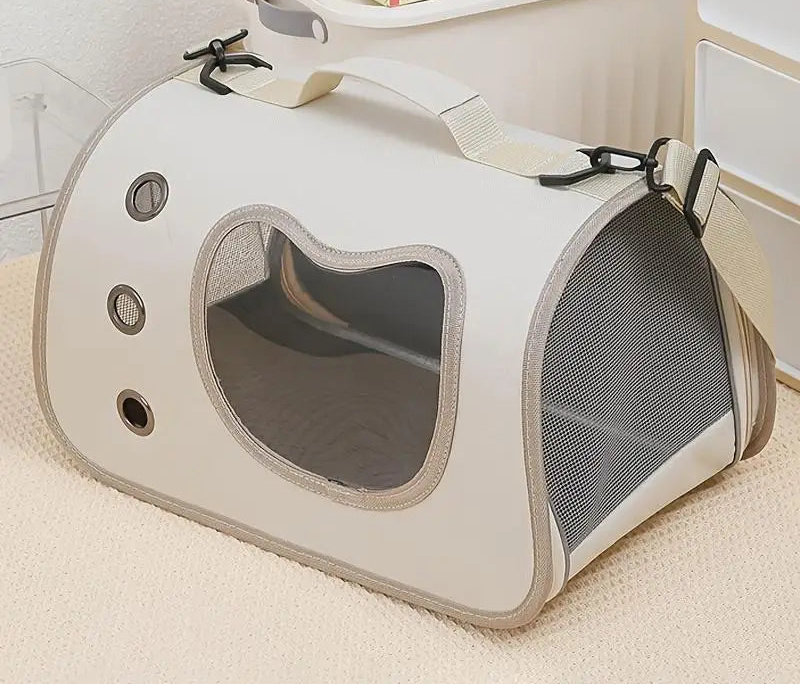 Sac de transport pliable à épaule pour chat et petit chien