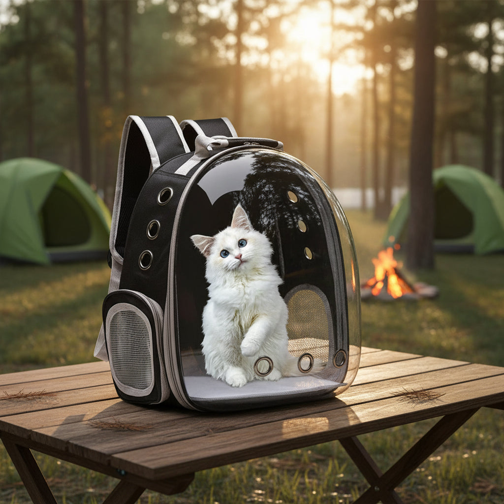 Sac à dos bulle transparent pour chat et petit chien