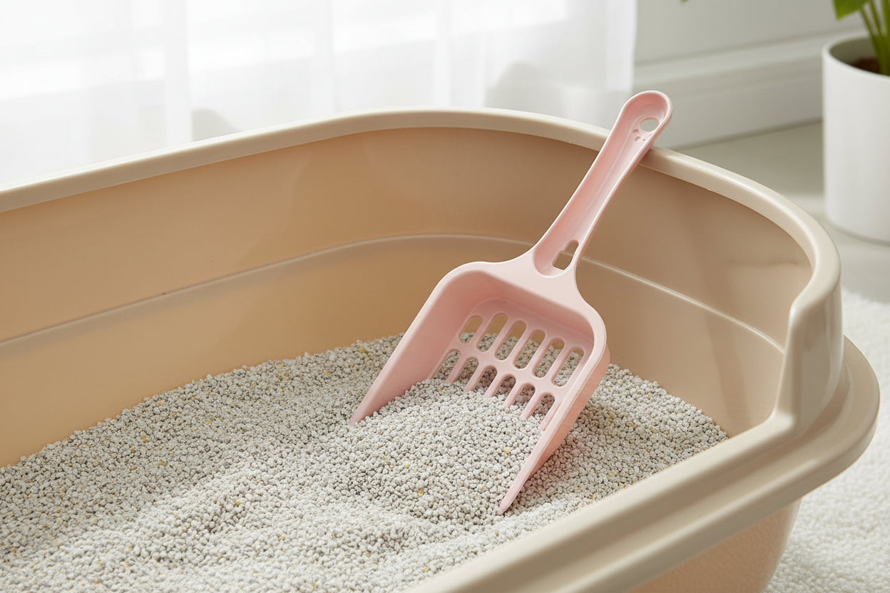Pelle à litière légère avec grille de filtrage pour chat