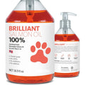 Flacon d'huile de saumon pour chien et chat, 200 ml avec pompe doseuse