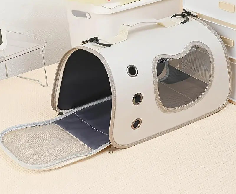 Sac de transport pliable à épaule pour chat et petit chien