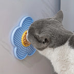Tapis de léchage en fleur pour chien et chat