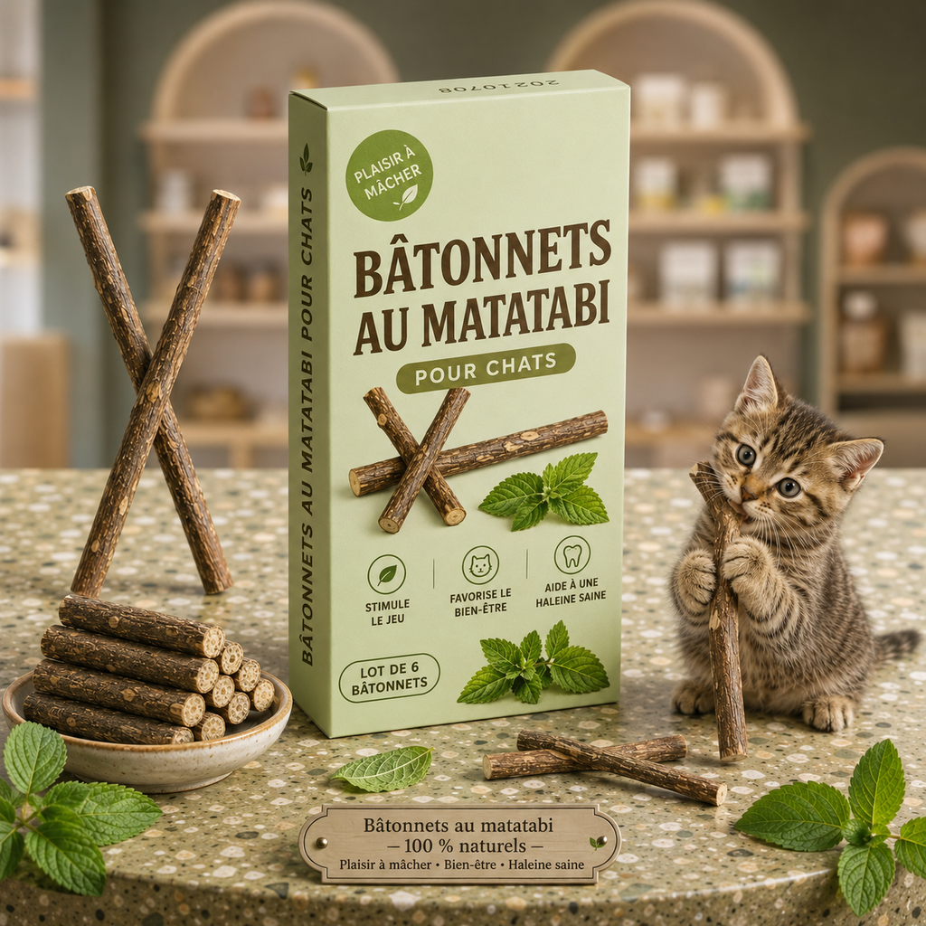 Entdecker-Set mit 6 Kauhölzern für Katzen