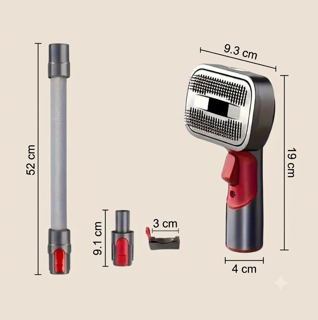 Brosse de toilettage aspirante compatible Dyson