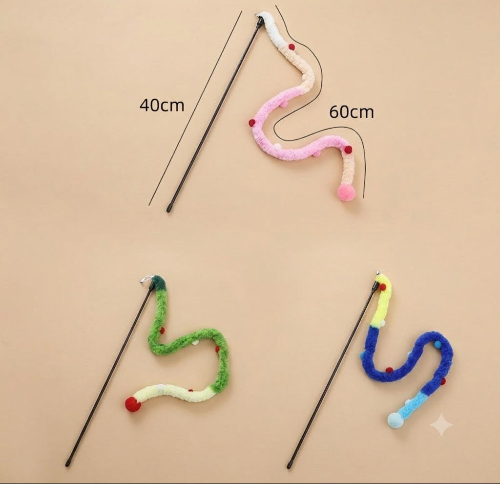 Coloris disponibles de la canne à pêche interactive pour chat
