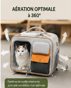 Trolley de transport à roulettes pour chien et chat