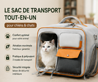 Trolley de transport à roulettes pour chien et chat