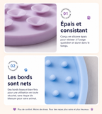 Tapis de léchage en fleur pour chien et chat