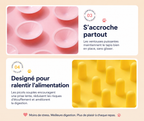 Tapis de léchage en fleur pour chien et chat