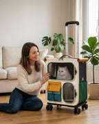 Transporttasche mit Rollen bis 10 kg für große Katzen
