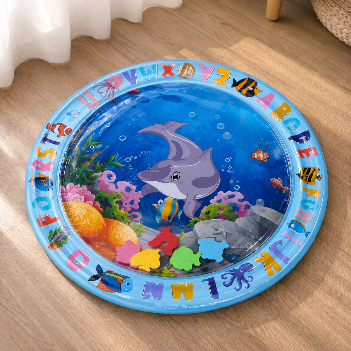 Sensorischer, aufblasbarer Wasserspielteppich